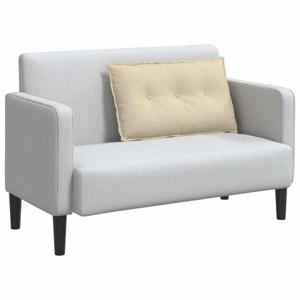 vidaXL Coussin de Dos Cr&egrave;me 80 x 19 x 50 cm tissu
