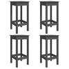 vidaXL Ensemble de bar de jardin 5 pcs gris bois de pin massif
