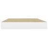 vidaXL &Eacute;tag&egrave;re murale flottante Ch&ecirc;ne et blanc 40x23x3,8 cm MDF
