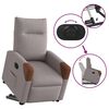 vidaXL Fauteuil inclinable &eacute;lectrique taupe tissu