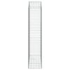 vidaXL Panier de gabions arqu&eacute; 150x50x220/240 cm Fer galvanis&eacute;
