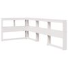 vidaXL Lit biblioth&egrave;que sans matelas blanc 75x190cm bois de pin massif