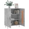vidaXL Buffet gris b&eacute;ton 69,5x34x90 cm bois d'ing&eacute;nierie