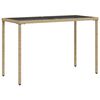 vidaXL Ensemble &agrave; manger de jardin avec coussins 5pcs Beige poly rotin
