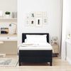 vidaXL Lit &agrave; ressorts avec matelas Noir 190 x 90 cm Polyester