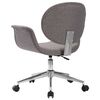 vidaXL Chaise pivotante de bureau Gris Tissu