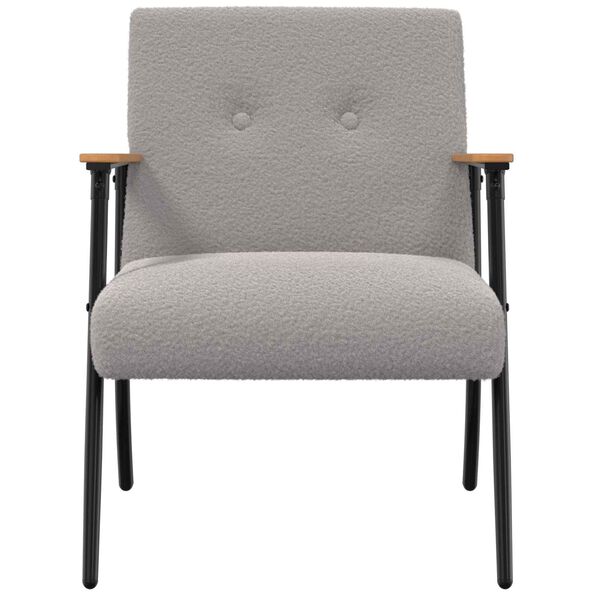 vidaXL fauteuil Gris clair 59 x 75 x 78 cm