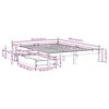 vidaXL Cadre de lit sans matelas blanc 140x190 cm bois de pin massif