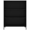 vidaXL Buffet haut Noir 69,5x34x180 cm Bois d'ing&eacute;nierie