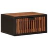 vidaXL Table de chevet faite main Naturel 40 x 30 x 20 cm