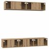 vidaXL Ensemble meuble TV 5 pcs Ch&ecirc;ne artisanal Bois d'ing&eacute;nierie
