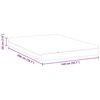 vidaXL Matelas Blanc et Gris 140 x 200 cm Tissu jacquard