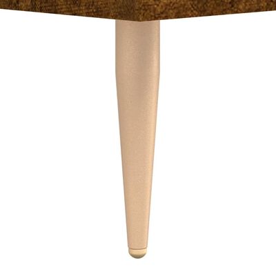 vidaXL Table de chevet chêne fumé 40x40x50 cm bois d'ingénierie