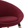 vidaXL Chaises &agrave; manger lot de 2 rouge bordeaux tissu