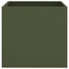 vidaXL Jardini&egrave;res 2 pcs vert olive 42x40x39 cm acier