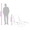 vidaXL Chaises longues pliables lot de 2 Acier et tissu Gris
