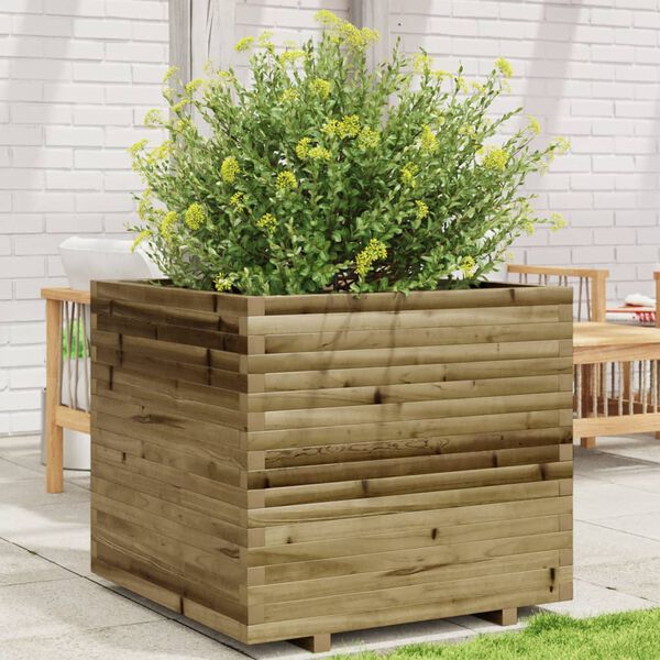vidaXL Jardini&egrave;re 80x80x72 cm bois de pin impr&eacute;gn&eacute;