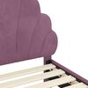 vidaXL Cadre de lit pour tout-petit avec t&ecirc;te de lit Pourpre Velours