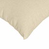 vidaXL Coussins de canapé 2 pcs Crème 80 x 80 cm tissu