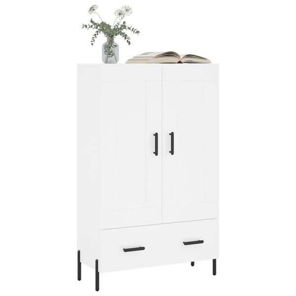 vidaXL Buffet haut blanc 69,5x31x115 cm bois d'ing&eacute;nierie