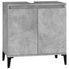vidaXL Ensemble de meubles de salle de bain 3 pcs gris b&eacute;ton