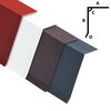 vidaXL T&ocirc;les de bord de toit en L 5 pcs Aluminium Anthracite 170 cm