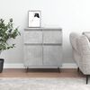 vidaXL Buffet Gris b&eacute;ton 60x35x70 cm Bois d'ing&eacute;nierie
