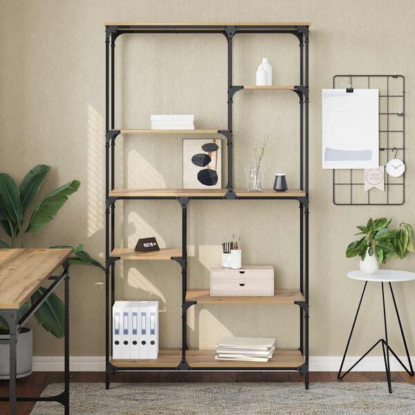 vidaXL &Eacute;tag&egrave;re Ch&ecirc;ne artisanal 99 x 35,5 x 176 cm Bois d'ing&eacute;nierie