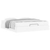 vidaXL Cadre de lit avec matelas avec matelas 2 pcs Blanc PVC