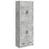 vidaXL Ensemble de Meubles 2 pc Gris b&eacute;ton Bois d'ing&eacute;nierie