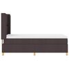 vidaXL Lit &agrave; ressorts avec matelas Marron 140 x 200 cm tissu