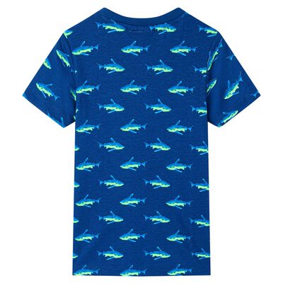 T-shirt pour enfants bleu foncé 116