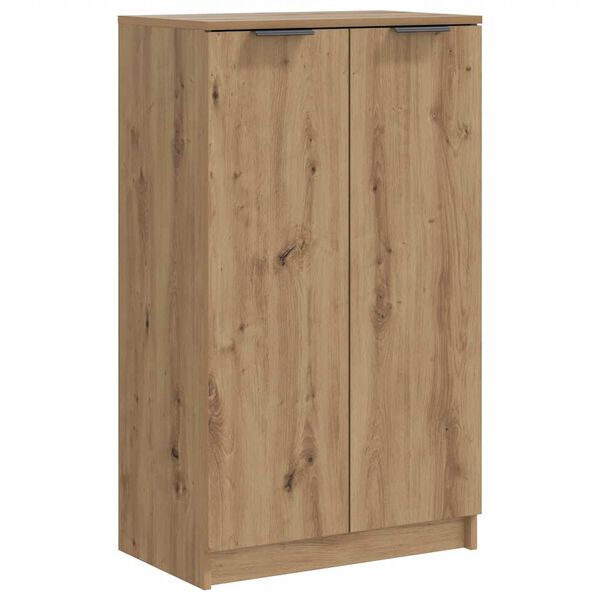 vidaXL Armoire &agrave; chaussures ch&ecirc;ne artisanal bois d'ing&eacute;nierie