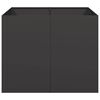 vidaXL Jardini&egrave;re noir 100x100x80 cm acier
