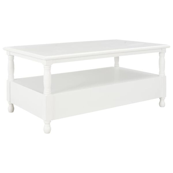 vidaXL Table basse Blanc 100x55x45 cm Bois