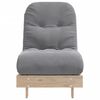 vidaXL Canapé-lit futon avec matelas 60x206x11 cm bois massif de pin