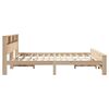 vidaXL Cadre de lit Marron 200 x 200 cm Bois d'ing&eacute;nierie