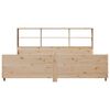 vidaXL Lit biblioth&egrave;que sans matelas 200x200 cm bois massif