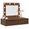 vidaXL Table de Toilette Marron 83 x 40 x 70 cm Bois d'ing&eacute;nierie