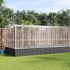 vidaXL Voli&egrave;re avec extension argent&eacute; 832x207x212 cm acier
