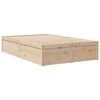vidaXL Lit biblioth&egrave;que sans matelas 140x190 cm bois de pin massif