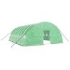 vidaXL Serre avec cadre en acier vert 48 m&sup2; 8x6x2,85 m