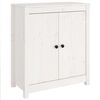 vidaXL Buffet blanc 70x35x80 cm bois massif de pin