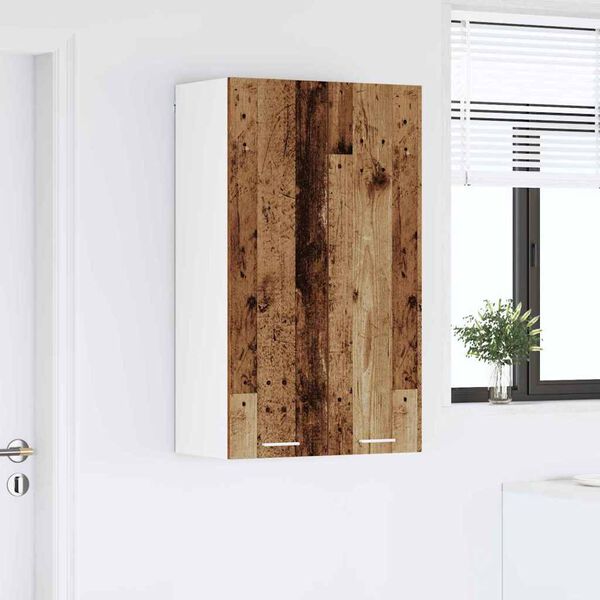vidaXL Armoire suspendue avec stockage Bois ancien 60 x 31 x 100 cm