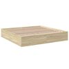 vidaXL Cadre de lit sans matelas ch&ecirc;ne sonoma 180x200 cm