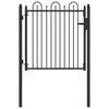 vidaXL Porte de Cl&ocirc;ture HORST 100 x 100 cm m&eacute;tal Noir Verrouillable