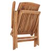 vidaXL Chaises inclinables de jardin et coussins lot de 4 Teck solide