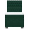 vidaXL Sommier &agrave; lattes de lit avec matelas Vert fonc&eacute; 90x200 cm
