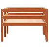 vidaXL Cadre de lit pour enfants sans matelas cire marron 90x190 cm