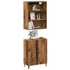 vidaXL Buffet avec armoire murale vieux bois bois d'ing&eacute;nierie